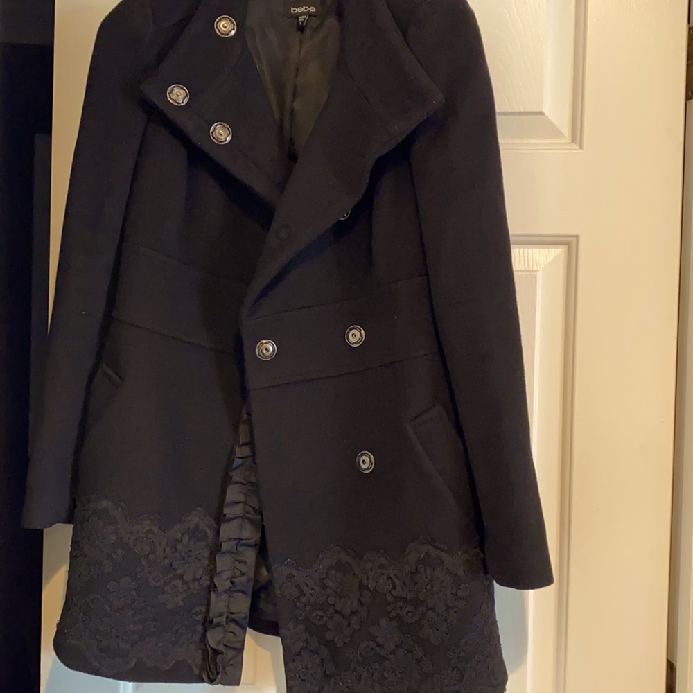 Bebe woman black dressy Short coat